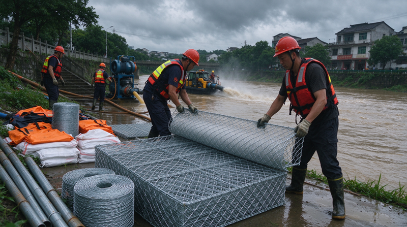 Awọn ọja Idena Ikun-omi Changshu Jianghe n pese Gabion & Awọn ohun elo Mesh Galvanized fun Ise agbese Atilẹyin Imugbẹ Pajawiri Inu Mongolia Awọn ọja Idena Ikun-omi Changshu Jianghe n pese Gabion & Awọn ohun elo Mesh Galvanized fun Ise agbese Atilẹyin Imugbẹ Pajawiri Inu Mongolia